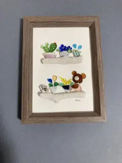 씨 글래스 아트 No.16 쿠마짱의 꽃집