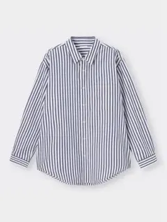 ブロードシャツ　ストライプ　GU