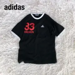 AdidasアディダスリンガーTシャツブラックパフォーマンスロゴMのサムネイル