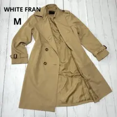 【新品】WHITE FRANベージュ　トレンチコート　ロング　ダブルボタン 春秋