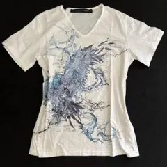 archive スカルVネックTシャツ y2k vkei グランジ お兄系 - メルカリ