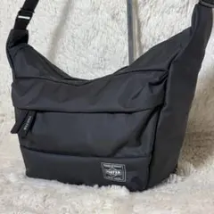 未使用級　現行　PORTER　ポーター　ショルダーバッグ ムース ブラック　S