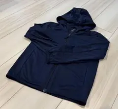ユニクロ キッズ エアリズム 撥水UVカット UVカットパーカー ネイビー