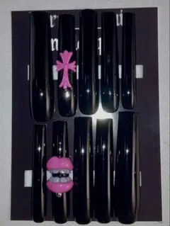 ブラックネイルチップ