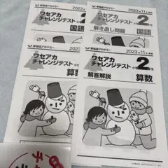 ワセアカ　チャレンジテスト 小2 2023年11月　2科目