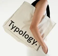 Typology. ロゴトートバッグ ブラック