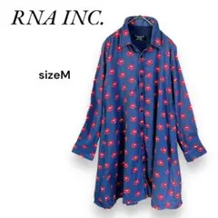 RNA inc. トップス　総柄シャツ　シャツワンピース　カジュアル　リップ柄のサムネイル
