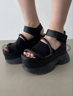 ミシェルマカロン 厚底パテッドサンダル Sサイズ - メルカリ
