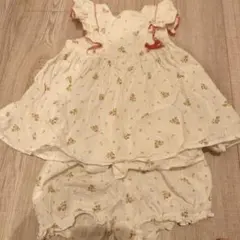 タルティーヌエショコラ フラワープリント ワンピース セット