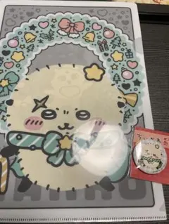 セブンイレブン限定　ちいかわラッコ　クリアファイル＆缶ミラー