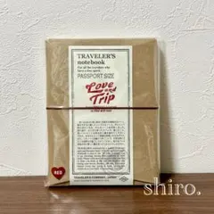 トラベラーズノート LOVE AND TRIP レッド パスポートサイズ