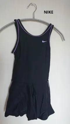 NIKE スカート水着　ネイビー150 紫ライン