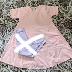 UNIQLO ワンピース 140cm サーモンピンク