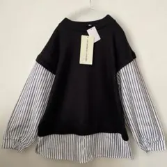 【新品未使用】HK WORKS LONDON レイヤードシャツ　長袖カットソー