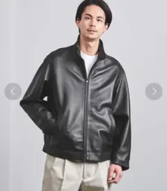 ブルゾンジャケット レザー