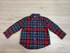 ラルフローレン　チェック　24m シャツ　90 匿名配送　送料無料