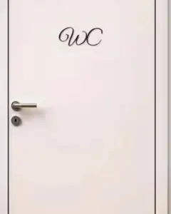 WC トイレステッカー おしゃれ シンプル ドアサイン インテリア