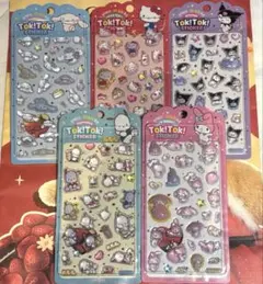 韓国限定 サンリオ ボンボンドロップシール 正規品 5枚セット