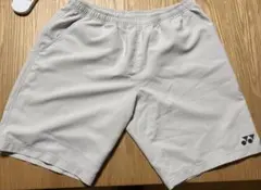 YONEX ハーフパンツ ライトグレー　ソフトテニス
