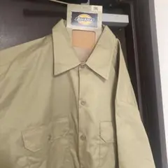 Dickies 半袖ワークシャツ ベージュ