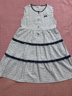 Lili Lundi ノースリーブワンピース 150cm チェック柄のサムネイル