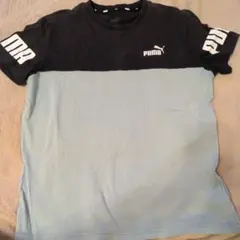 PUMA 半袖 Tシャツ 黒 水色　160