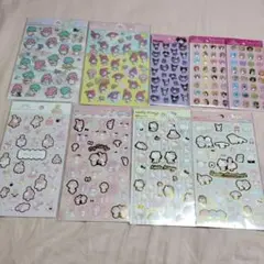 【正規品】サンリオ　ディズニープリンセス　シール9点セット