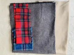 ツィード、ウール生地セットcheck &s