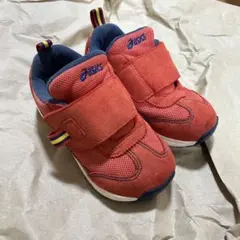アシックス　赤 キッズシューズ　16.0センチ