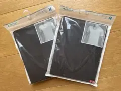 新品まとめ売りユニクロ エアリズム VネックT(S)Mサイズ半袖 メンズ 2点