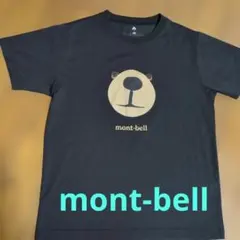 5*i様 mont-bell クマ顔プリント Tシャツ ブラック