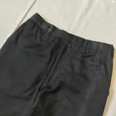 50s60s ヴィンテージ カスリ スラックス ブラック黒 絣柄 ネップ シルク