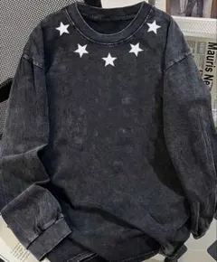 メンズ　長袖Tシャツ　黒