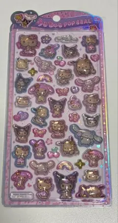 サンリオ　日焼けサンリオキャラクターズ うるちゅるポップシール　正規品