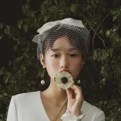 【早い者勝ち★即日発送】ビンテージヘッドドレス ネットベール付き