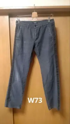 BURBERRY BLACK LABEL w73 サイドラインパンツ ダメージ
