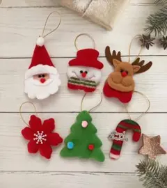 ☆クリスマス　ツリー　Xmas リース　フエルト　オーナメント　飾り