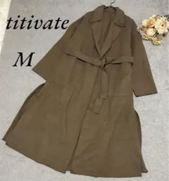 《ティティベイト》トレンチコート/ベルト付きロングコート/羽織/アウター/Mのサムネイル