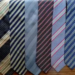 ARMANI等ブランド入りネクタイ ストライプ柄 6本セットまとめ売り