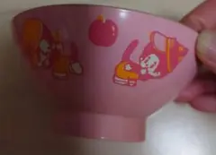 モンチッチ　茶碗　昭和レトロ　ふたごのモンチッチ　ピンクのサムネイル