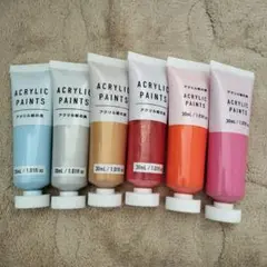 アクリル絵の具セット 30ml 6色
