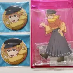 我妻善逸 AGF アクリルスタンド 缶バッジ3点セット