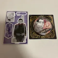 ゴールデンカムイ バースデーアクリルジオラマ 缶バッジ 宇佐美時重