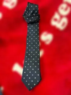 MARIO VALENTINO ネイビー ドット柄 ネクタイ