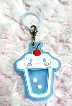 クリアクリームソーダめじるしラバーチャーム　シナモロール　ガチャ