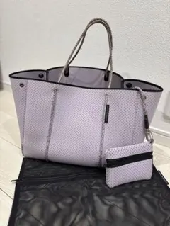 STATE OF ESCAPE 超美品 淡いパープルのトートバッグ ポーチ付のサムネイル