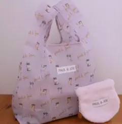 PAUL & JOE エコバッグ&ふわふわネコポーチ2点SET　ゼクシィ付録