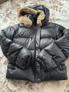 adidas フード付きダウンジャケット 黒