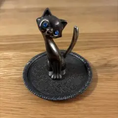 猫のリングスタンド　アクセサリートレイ