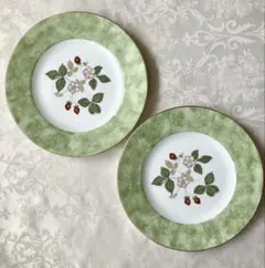 黒壺】ウェッジウッド ワイルドストロベリー フルリムプレート 6枚